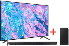 Samsung 75”&#160;CU7000 4K UHD Smart TV &amp;&#160;Samsung 3.1.2ch Q-Series Soundbar HW-Q600C - Click for more details