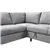 Multi-Functional Left Hand Chaise Sofa Bed - Soft Grey
