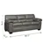 Jamieson Luxury Sofa Set Collection in Pewter, Includes: Sofa & Loveseat